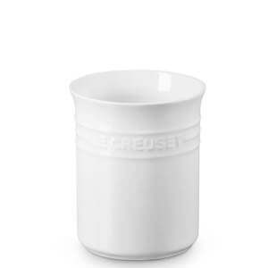 Le Creuset White Stoneware Small Utensil Jar